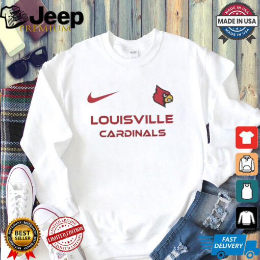 Louisville Cardinals Go Cardinals Nike logo shirt