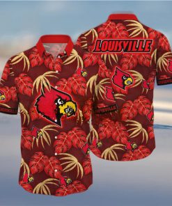 Louisville Cardinals NCAA Hawaiian Shirt Hot Sands Aloha Shirt