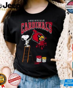 Louisville Cardinals Snoopy Painting Shirt