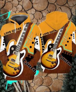 Love Guitar Awesome 3D Hoodie