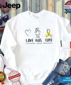 Love Kids Cure Childhood Cancer Awareness Suppor shirt