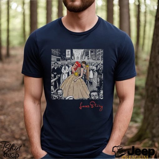 Love Story Travis Kelce Kiss Taylor Swift Shirt