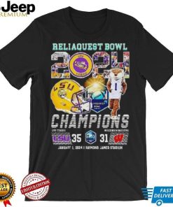 Lsu Tigers 2024 Reliaquest Bowl Champions Beats Wisconsin 35 31 T Shirt