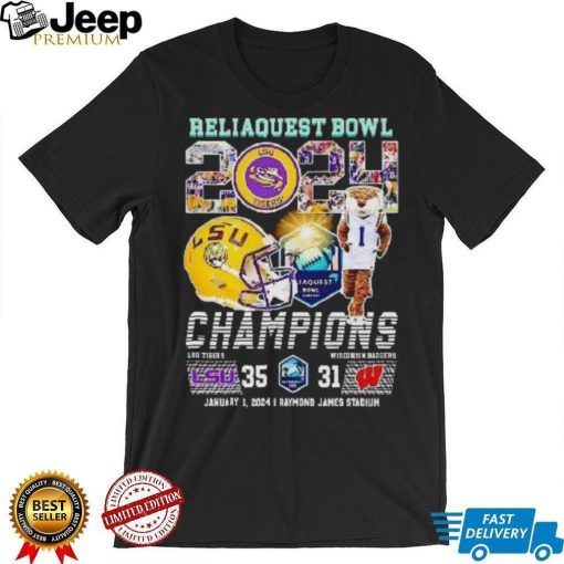 Lsu Tigers 2024 Reliaquest Bowl Champions Beats Wisconsin 35 31 T Shirt