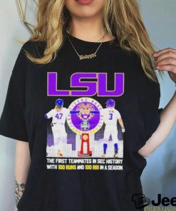 Lsu Tigers Baseball 47 Tommy White 3 Dylan Crews Players Signatures Shirt