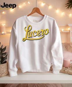 Lucero Logo Script Baseball Shirts