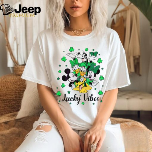 Lucky Vibes St Patricks Day Disney Friends shirt