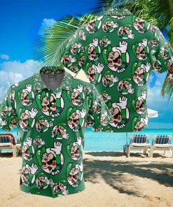 Luigi Super Mario Button Up Anime Ape Hawaiian Shirt