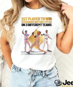 Luis Arraez San Diego Padres – 1st Player To Win 3 Straight Batting Titles On 3 Different Teams 2024 Poster t shirt