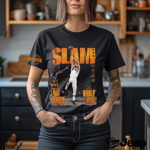 Luka Doncic The World Is Mine Run To The ’24 NBA Finals With The Cover Of SLAM 250 The Orange Metal Editions Classic T Shirt