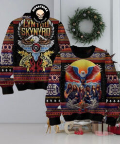 Lynyrd Skynyrd Southern Rock N Roll Christmas Sweater Chirstmas Gifts 2024 Xmas For Family And Friends Ugly Sweater