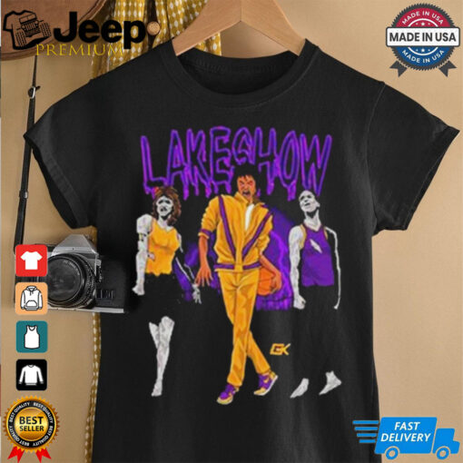 MJ Thriller x Lakeshow Los Angeles Lakers NBA Graphic 2024 t shirt