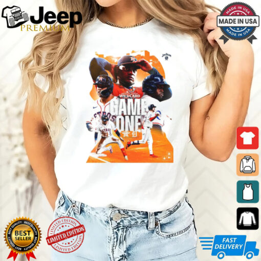 MLB 2024 American League Wild Card Astros at Tigers Game One Poster t shirt