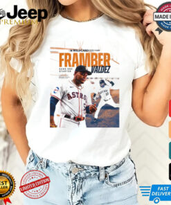 MLB 2024 American League Wild Card Houston Astros Framber Valdez Game One Starter signature t shirt