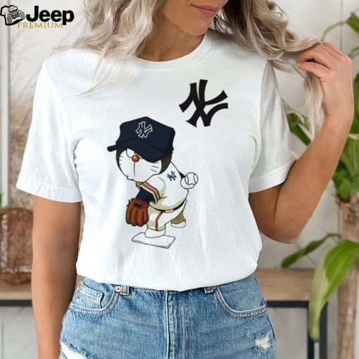 MLB Anime Doraemon Yankees T Shirt