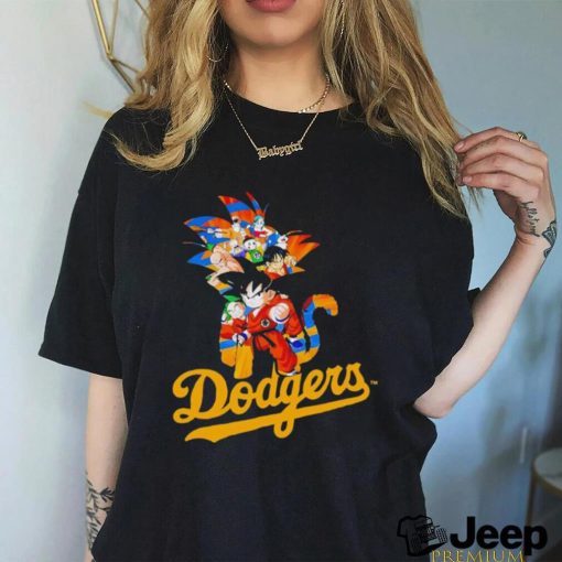 MLB Anime Dragon Ball Dodgers Cartoon Baseball Meme shirt