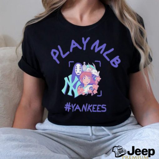 MLB Anime Spirited Away Play Yankees Baseball Cartoon shirt