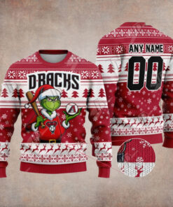 MLB Arizona Diamondbacks Grinch Christmas Sweater Design