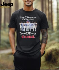 MLB Chicago Cubs Real Women Love Baseball Smart Women Love The Cubs T Shirt