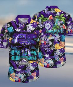 MLB Colorado Rockies Hawaiian Shirt Pitch Perfect Style For Sports Fans