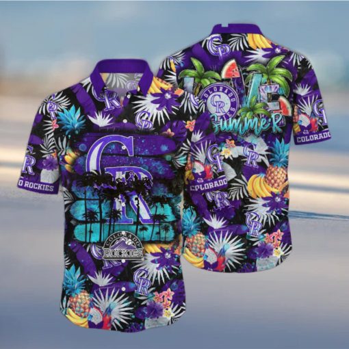 MLB Colorado Rockies Hawaiian Shirt Pitch Perfect Style For Sports Fans