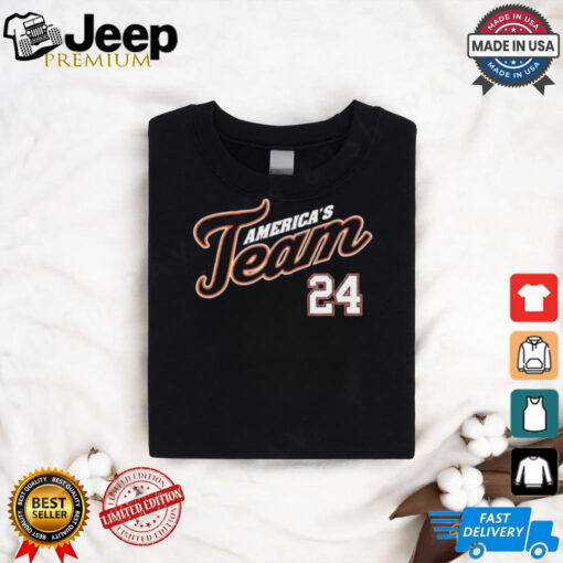 MLB Detroit Tigers America’s Team 24 t shirt