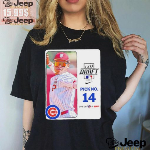 MLB Draft 2024 Cam Smith Chicago Cubs pick no 14 shirt