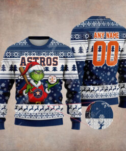 MLB Houston Astros Grinch Christmas Sweater Design