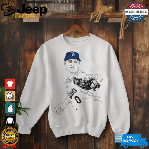 MLB Jack Flaherty Los Angeles Dodgers 2024 Painting t shirt