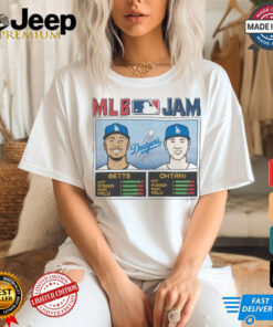 MLB Jam Dodgers Betts and Ohtani 2024 World Series Champions Los Angeles Dodgers Shirt