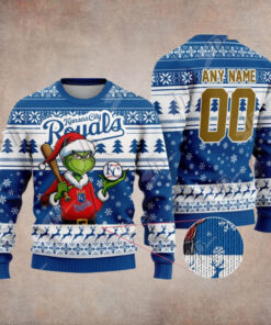 MLB Kansas City Royals Grinch Christmas Sweater Design