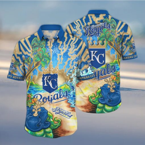 MLB Kansas City Royals Hawaiian Shirt Diamond Dreamscape For Sports Fans