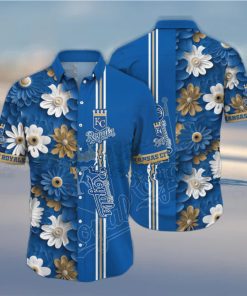 MLB Kansas City Royals Hawaiian Shirt Floral Finesse For Sports Fans