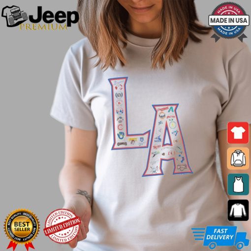 MLB LA Allover Print T Shirt