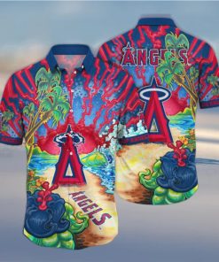 MLB Los Angeles Angels Hawaiian Shirt Diamond Dreamscape For Sports Fans