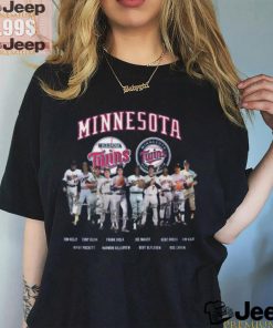 MLB Minnesota Twins Baseball Team Signatures T Shirt