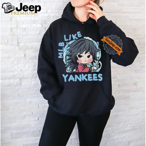 MLB New York Yankees X Anime Demon Slayer Giyu shirt