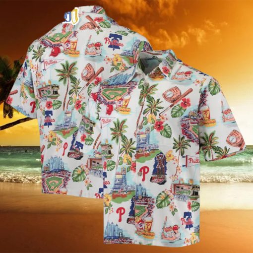 MLB Philadelphia Phillies Palm Tree Summer 2024 Baseball Hawaiian Shirt