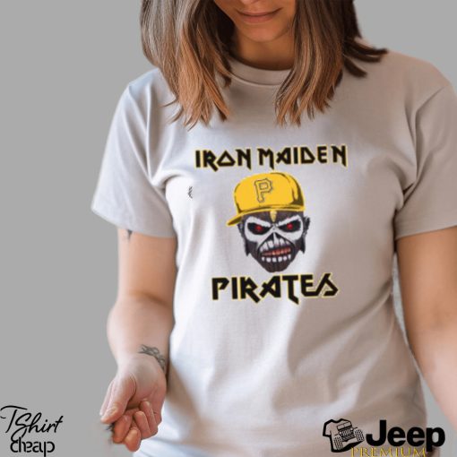 MLB Pittsburgh Pirates Iron Maiden Rock Band Music Baseball Sports T Shirt