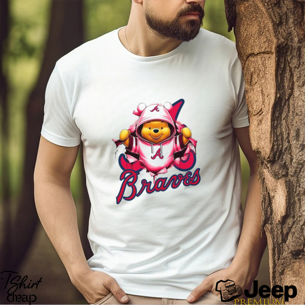 MLB Pooh and Football Atlanta Braves shirt - teejeep