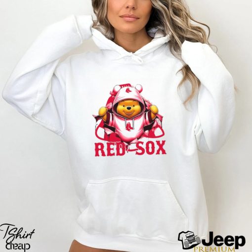 MLB Pooh and Football Boston Red Sox shirt