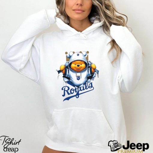 MLB Pooh and Football Kansas City Royals shirt