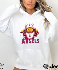 MLB Pooh and Football Los Angeles Angels shirt