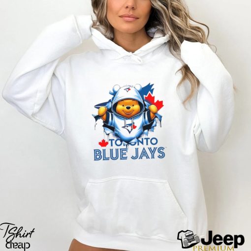 MLB Pooh and Football Toronto Blue Jays shirt