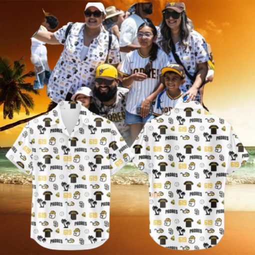 MLB San Diego Padres Summer Many Icons Hawaiian Shirt