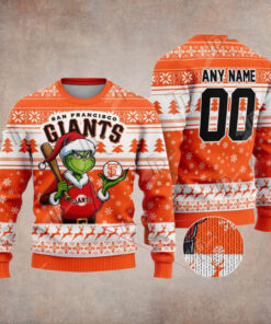 MLB San Francisco Giants Grinch Christmas Sweater Design