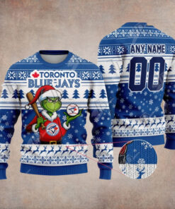 MLB Toronto Blue Jays Grinch Christmas Sweater Design