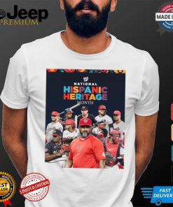 MLB Washington Nationals Celebrating Happy Hispanic Heritage Month Poster t shirt