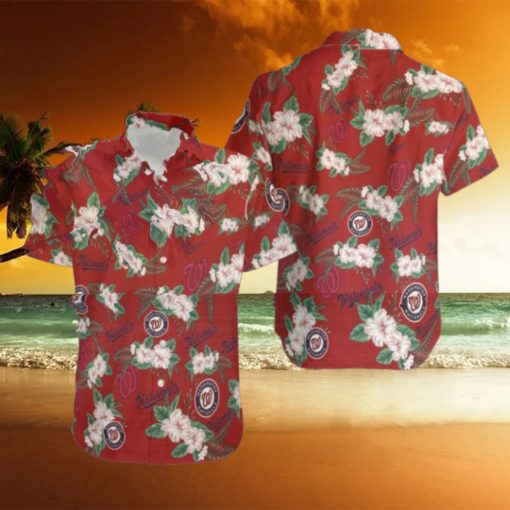 MLB Washington Nationals Hawaiian Shirt, MLB Hawaiian Shirt Gift For Fans