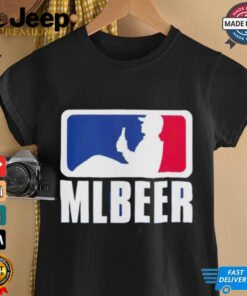 MLBeer MLB parody logo funny baseball and beer lover shirt